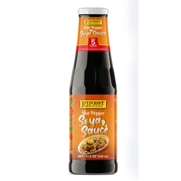 Finest Hot Pepper Soya Sauce 12 x 11.5oz