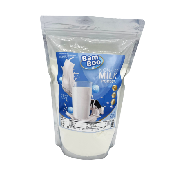 Bamboo Non-Fat Instant Dry Milk - 12 x 26oz